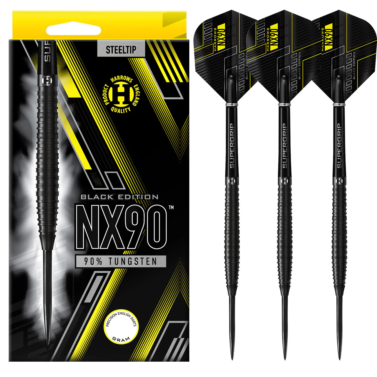 NX90 Black Edition 90% Steeldarts - DreamDarts Dartshop