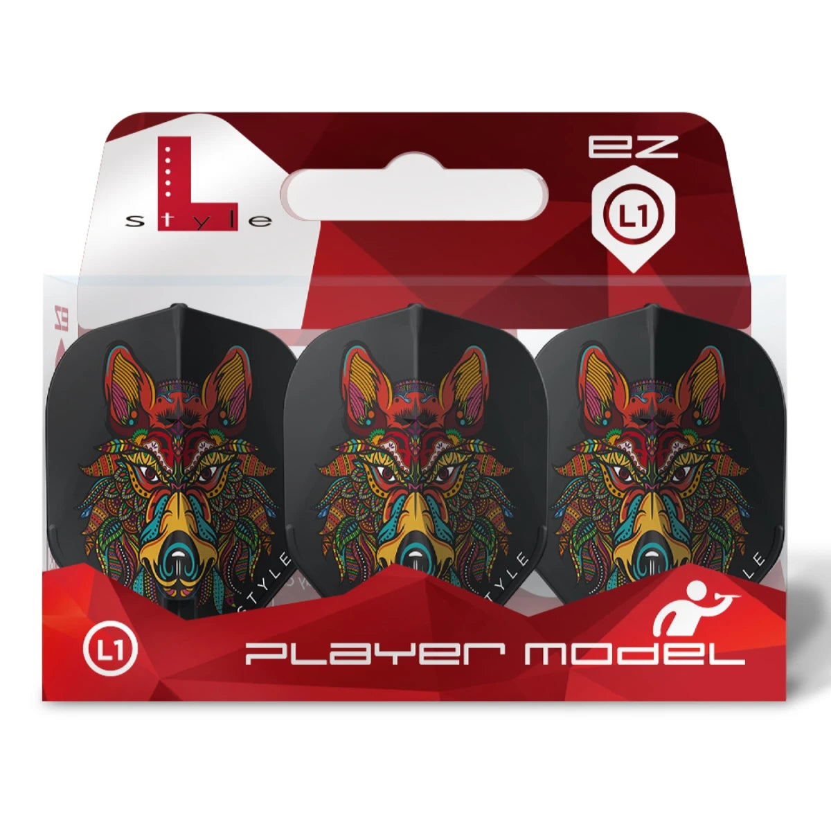 Almudena Black L1 L-Style Signature Champagne EZ Flights - DreamDarts Dartshop
