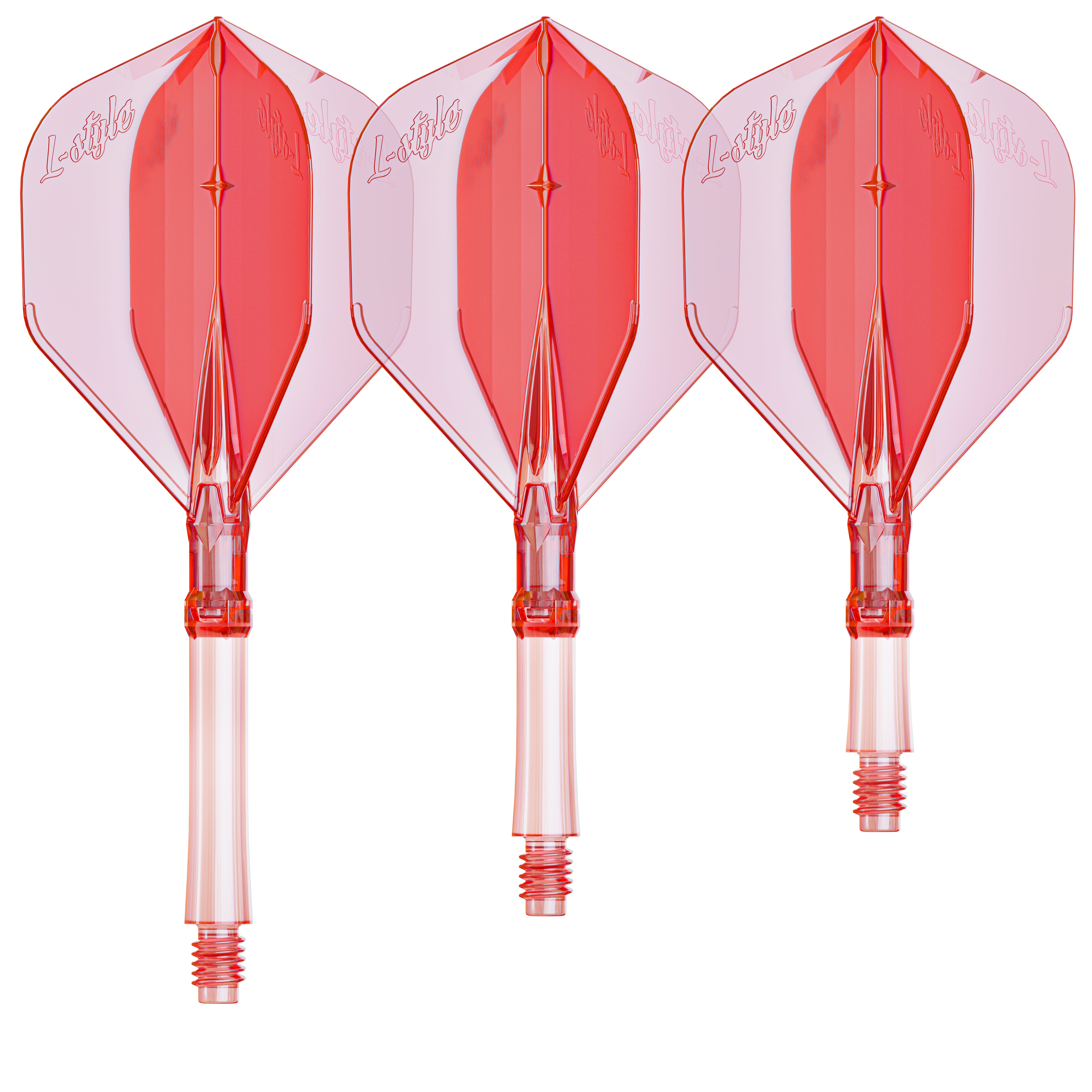 L-System L1 Flight-Schaft System Clear Red - DreamDarts Dartshop
