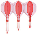 L-System L1 Flight-Schaft System Clear Red - DreamDarts Dartshop