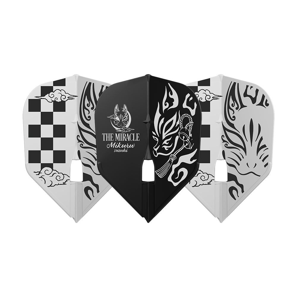 Mikuru Suzuki V6 Shape L3 L-Style Signature Champagne Pro Flights - DreamDarts Dartshop