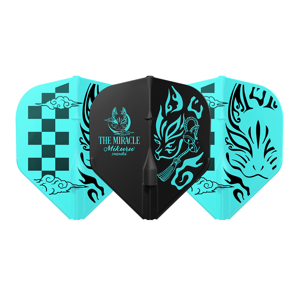 Mikuru Suzuki V6 Standard L1 L-Style Signature Champagne EZ Flights - DreamDarts Dartshop