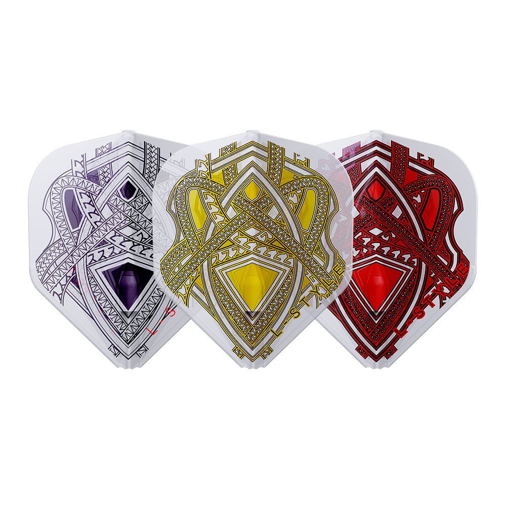 Mike de Decker V1 L-Style Signature Champagne EZ Flights - DreamDarts Dartshop