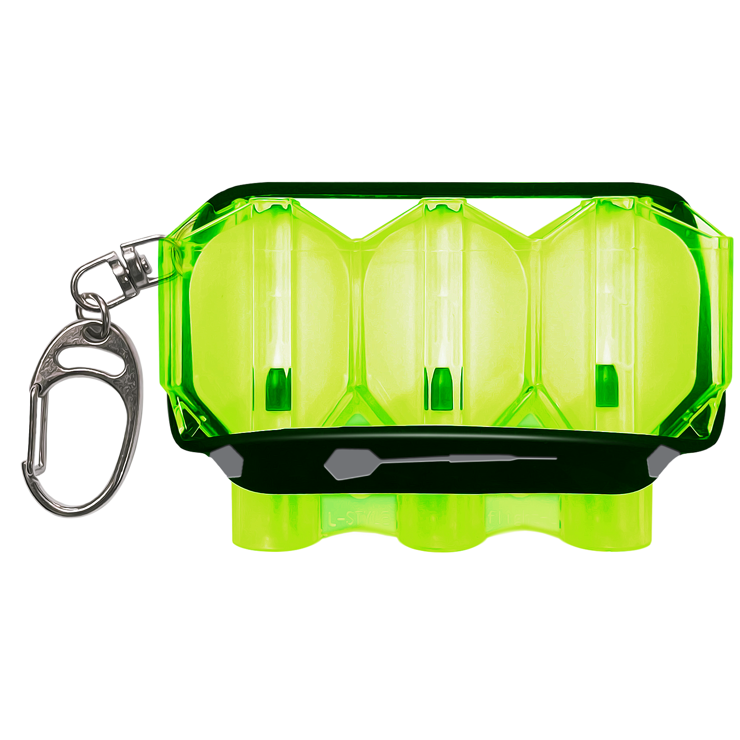 L-Style Krystal Flight Case Neon Yellow - DreamDarts Dartshop