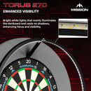 MISSION TORUS 270 - DARTBOARD-BELEUCHTUNG - USB-C - DreamDarts Dartshop