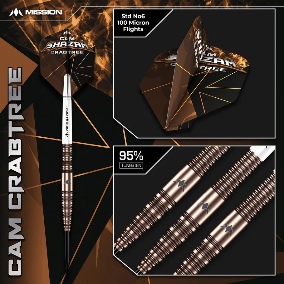 Cameron Crabtree V2 95% Steeldarts - DreamDarts Dartshop