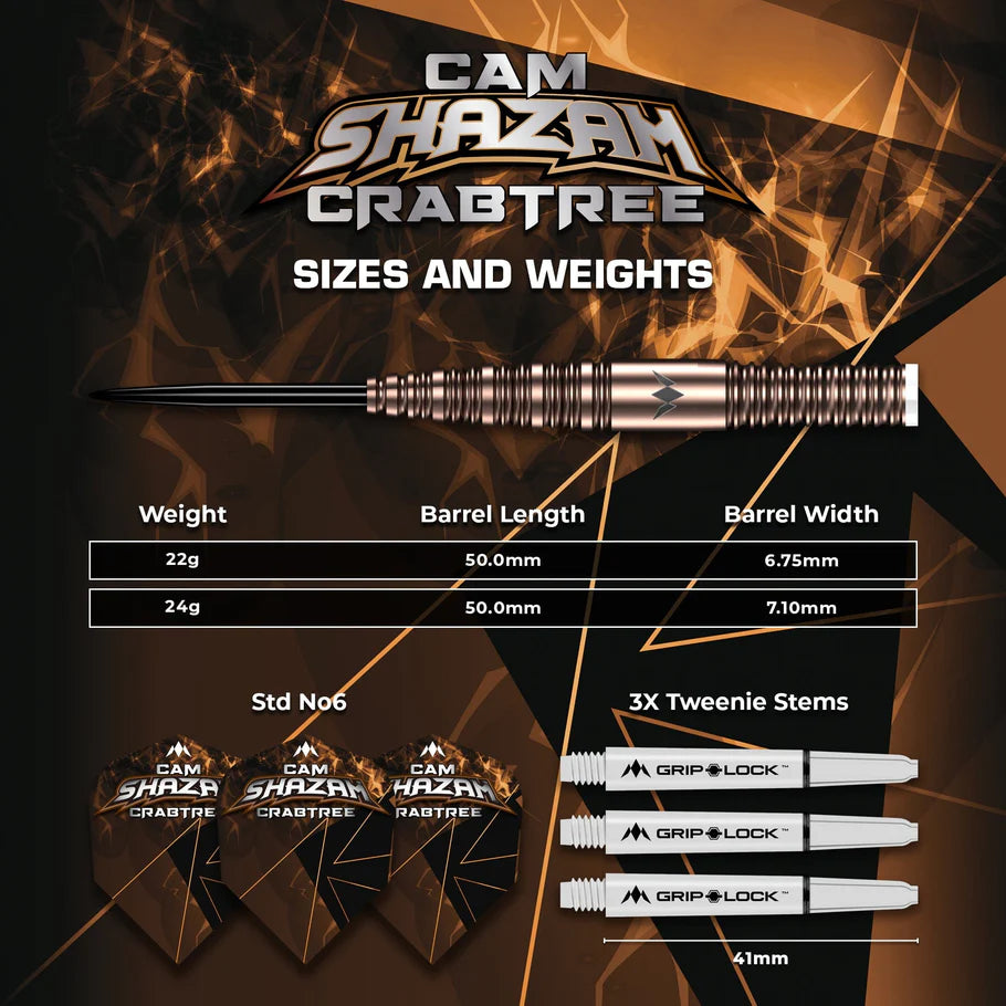 Cameron Crabtree V2 95% Steeldarts - DreamDarts Dartshop