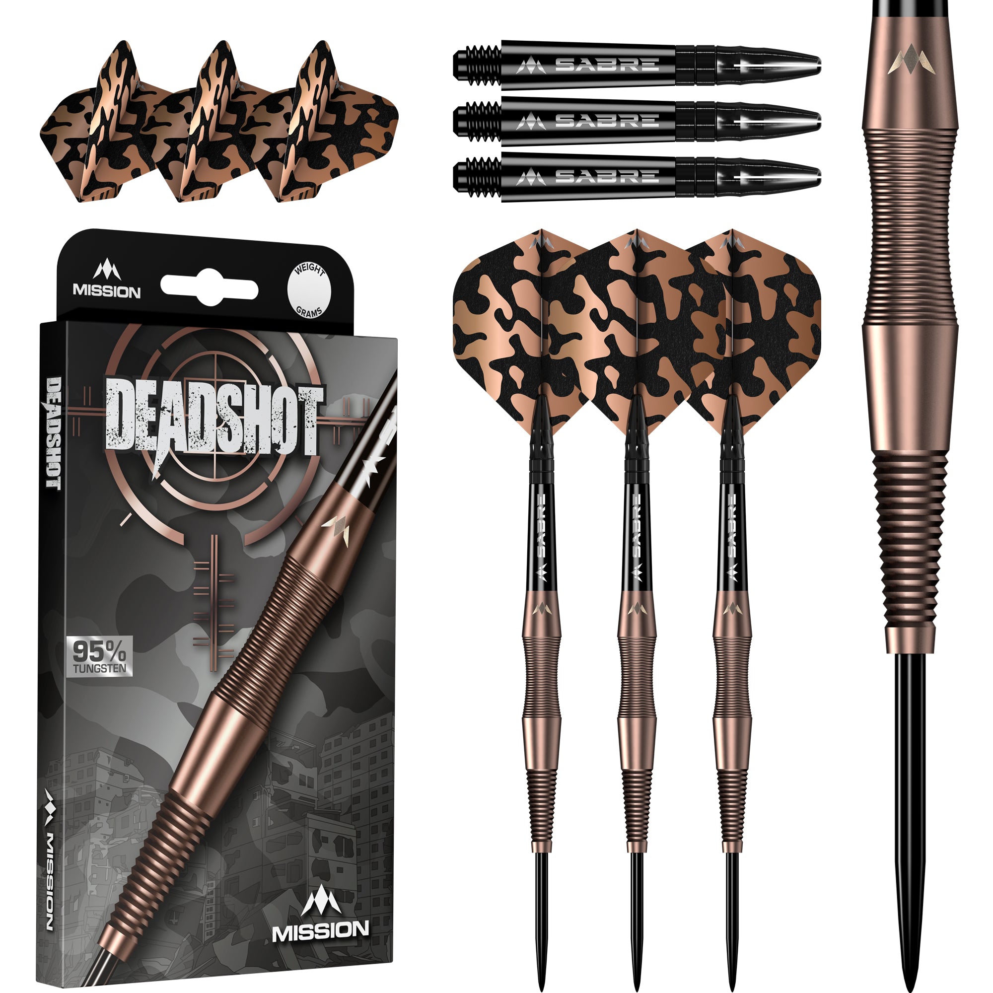 Mission Deadshot 95% Steeldarts - DreamDarts Dartshop