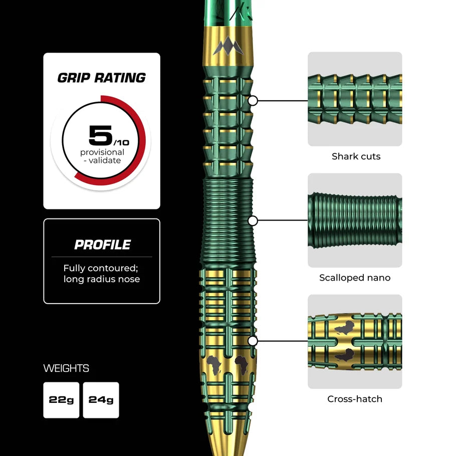 Mission Devon Peterson 95% Steeldarts - DreamDarts Dartshop