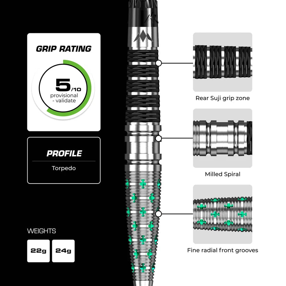 Mission Mantis R2.5 95% Steeldarts - DreamDarts Dartshop