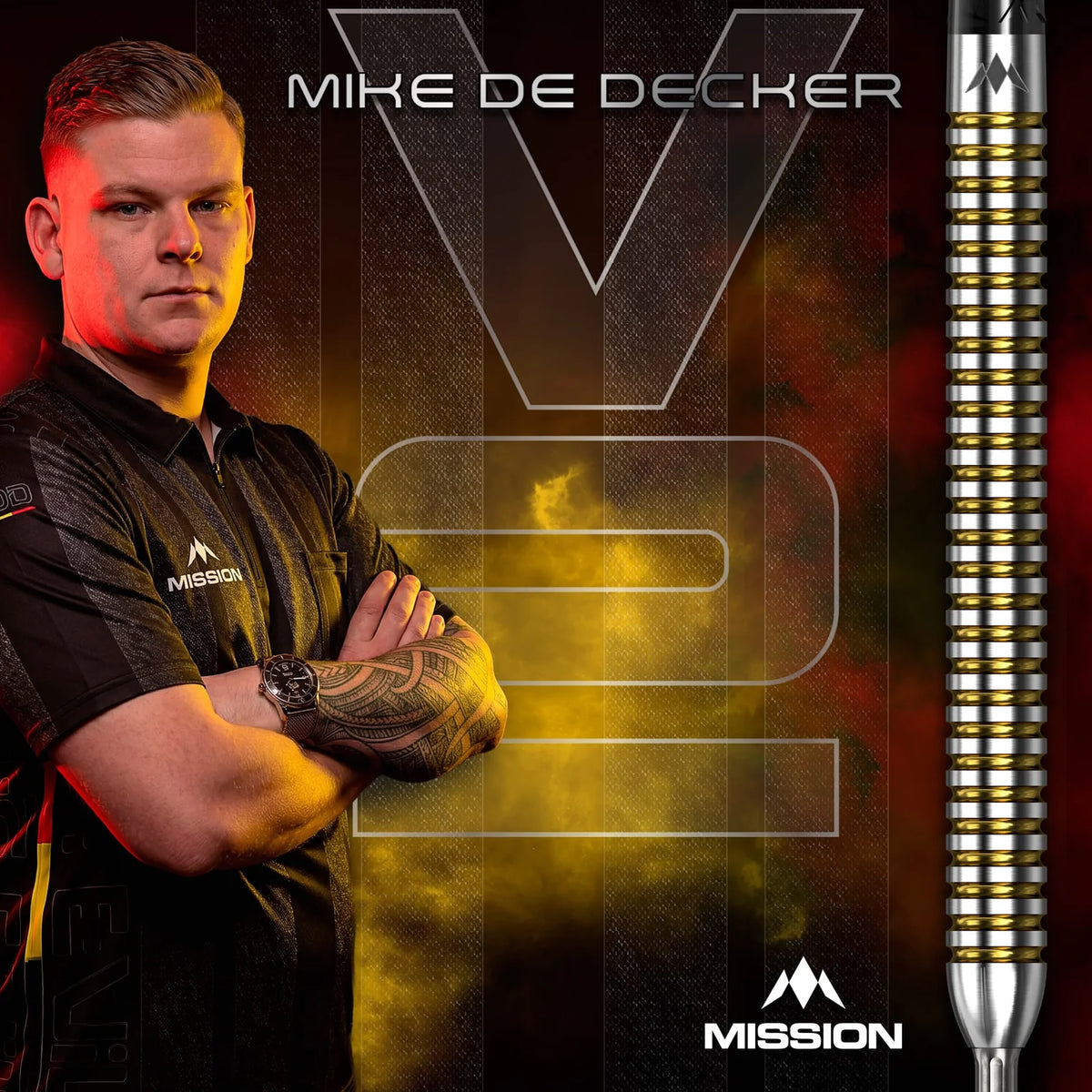 Mission Mike De Decker R2.5 95% Steeldarts - DreamDarts Dartshop
