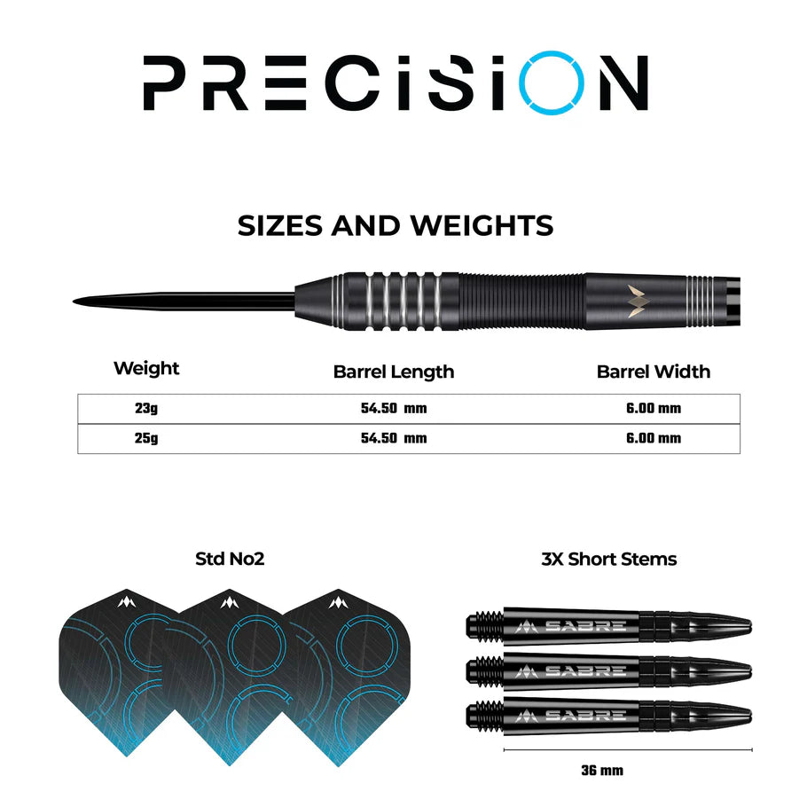 Mission Precision 90% Steeldarts - DreamDarts Dartshop
