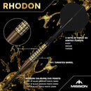 Mission Rhodon 95% Steeldarts - DreamDarts Dartshop
