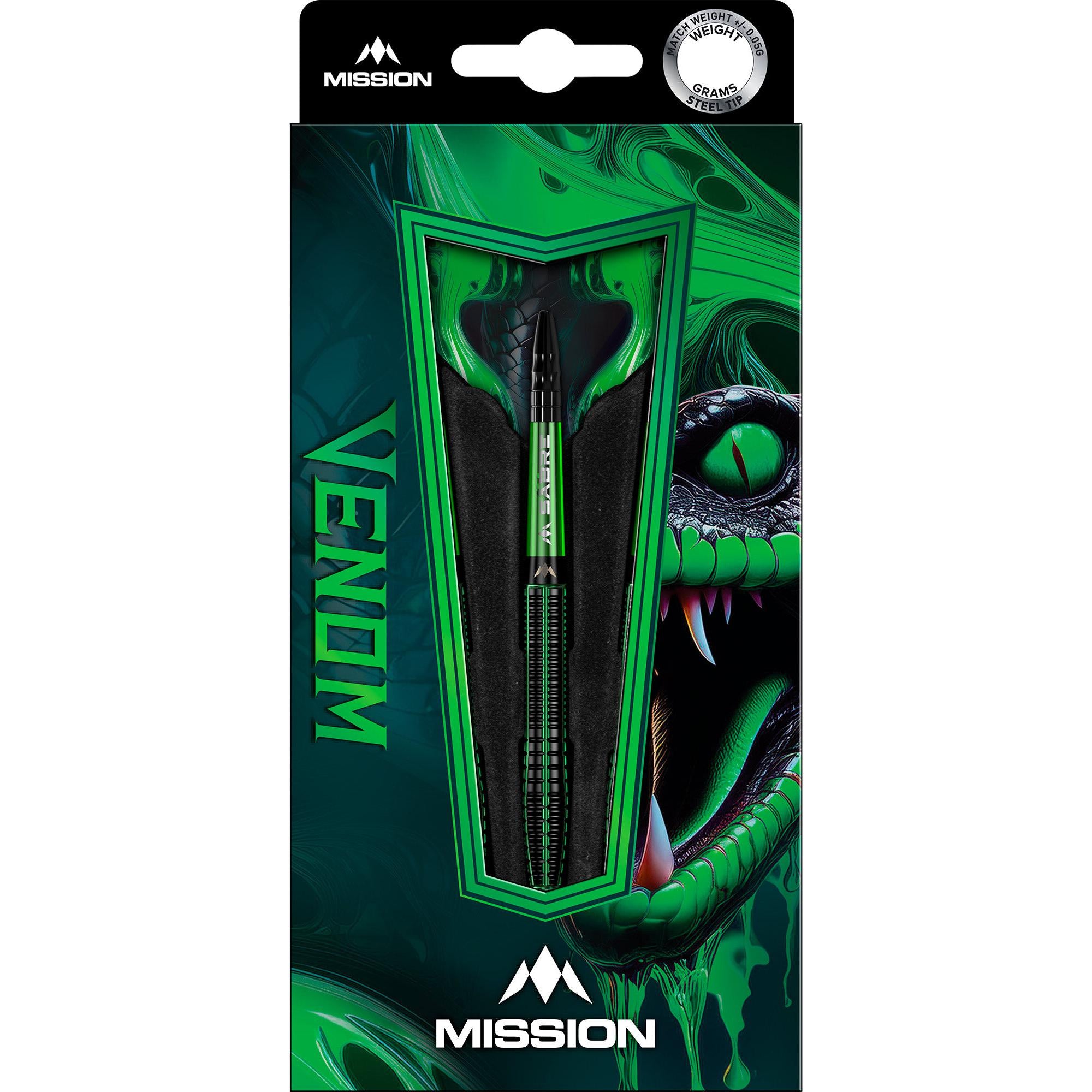 Mission Venom 90% Steeldarts - DreamDarts Dartshop