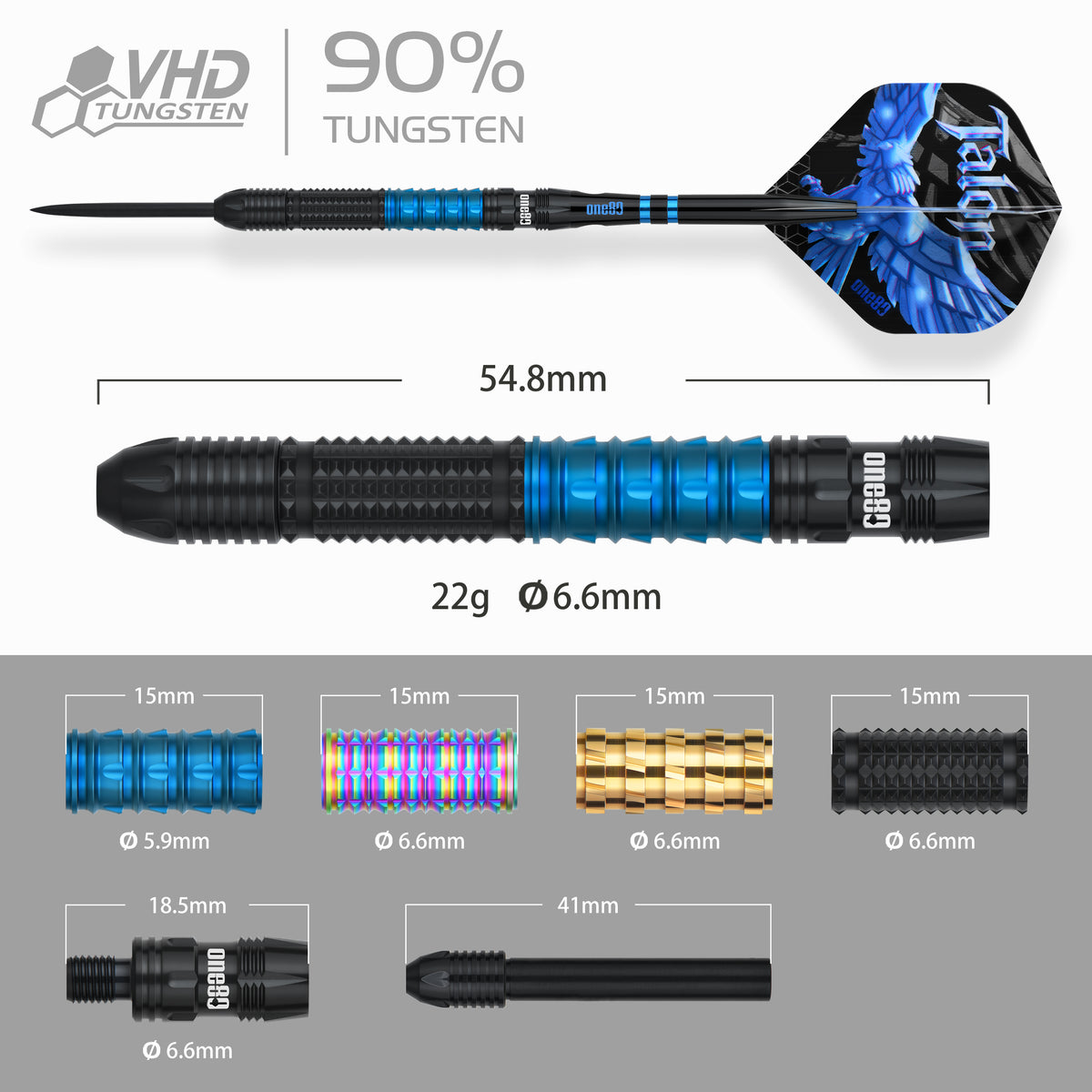 one80 Talon 90% Steeldarts - DreamDarts Dartshop