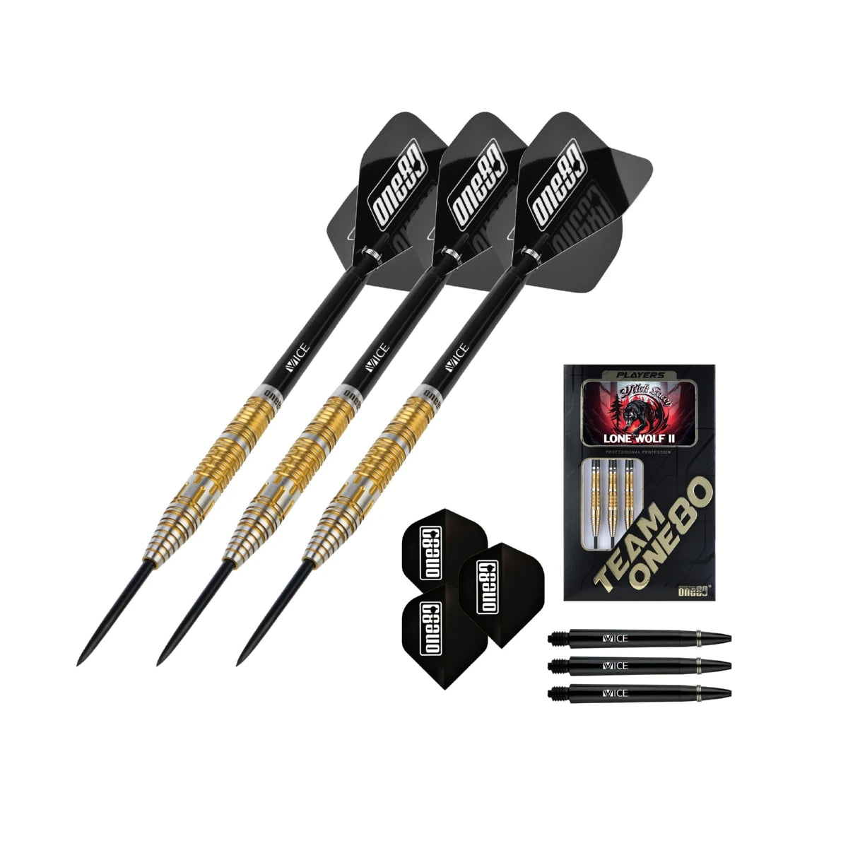 Mick Lacey Lone Wolf II 90% Steeldarts - DreamDarts Dartshop