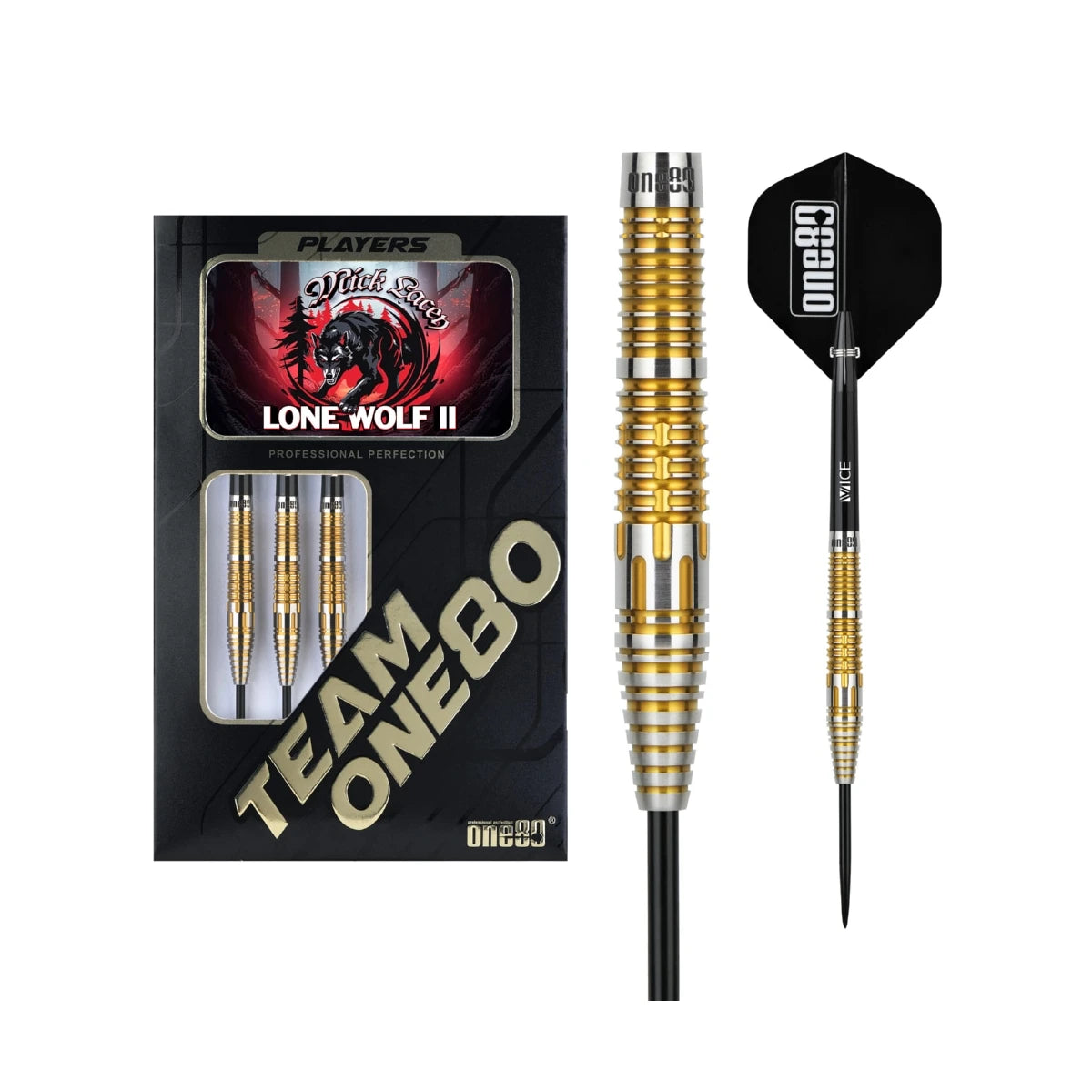 Mick Lacey Lone Wolf II 90% Steeldarts - DreamDarts Dartshop