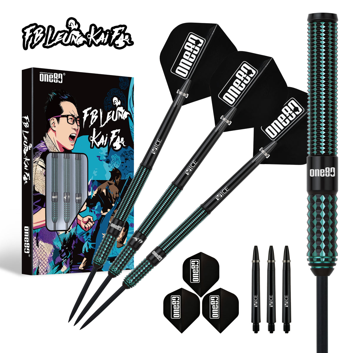 FB Kai Fan Leung Signature Dart V3 90% Steeldarts - DreamDarts Dartshop