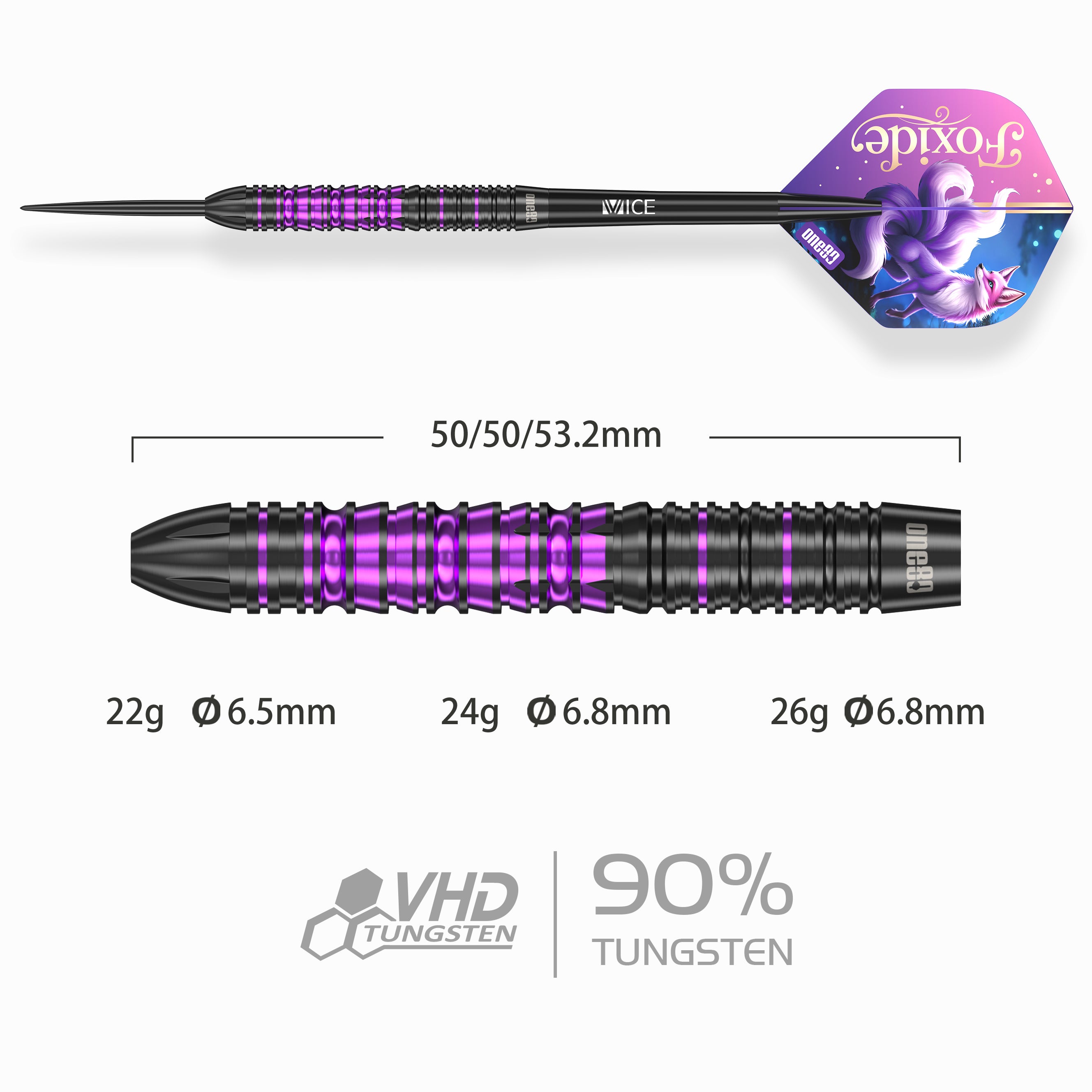 Foxide F1 90% Steeldarts - DreamDarts Dartshop