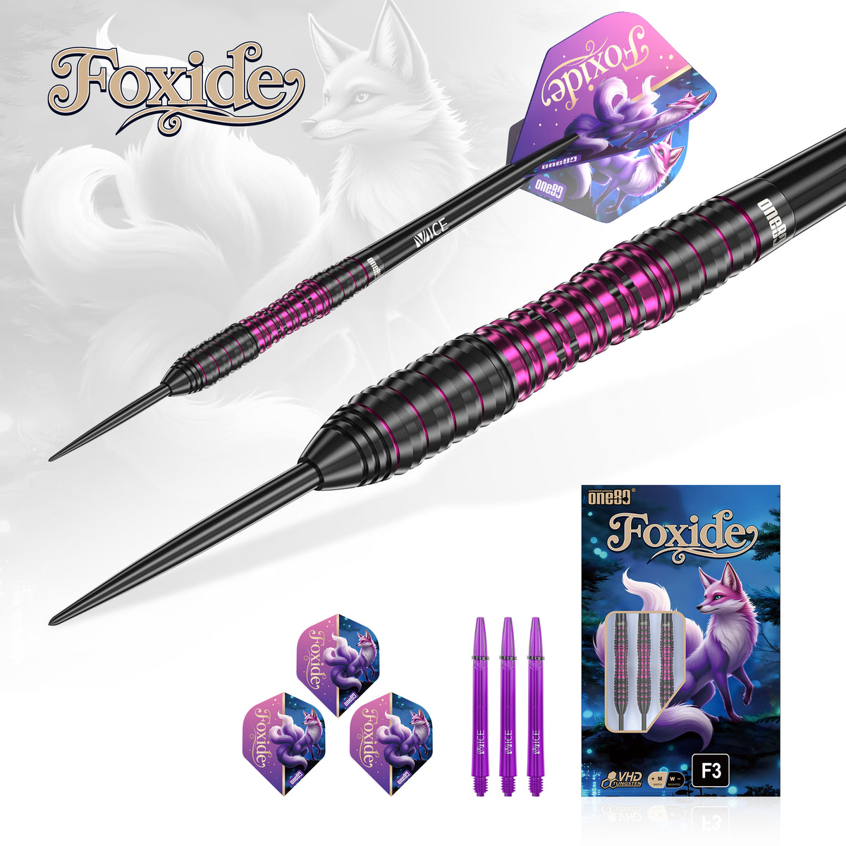 Foxide F3 90% Steeldarts - DreamDarts Dartshop