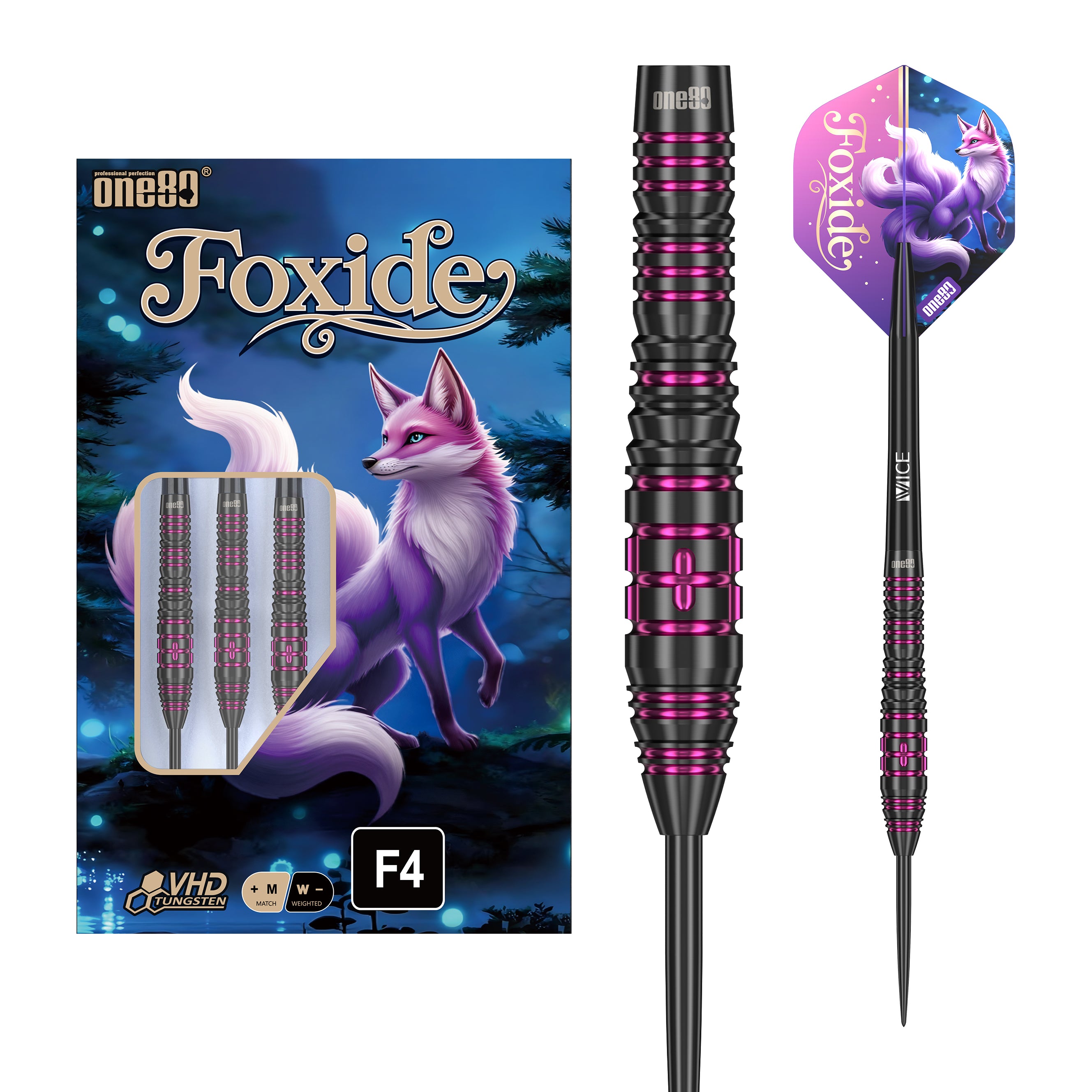 Foxide F4 90% Steeldarts - DreamDarts Dartshop