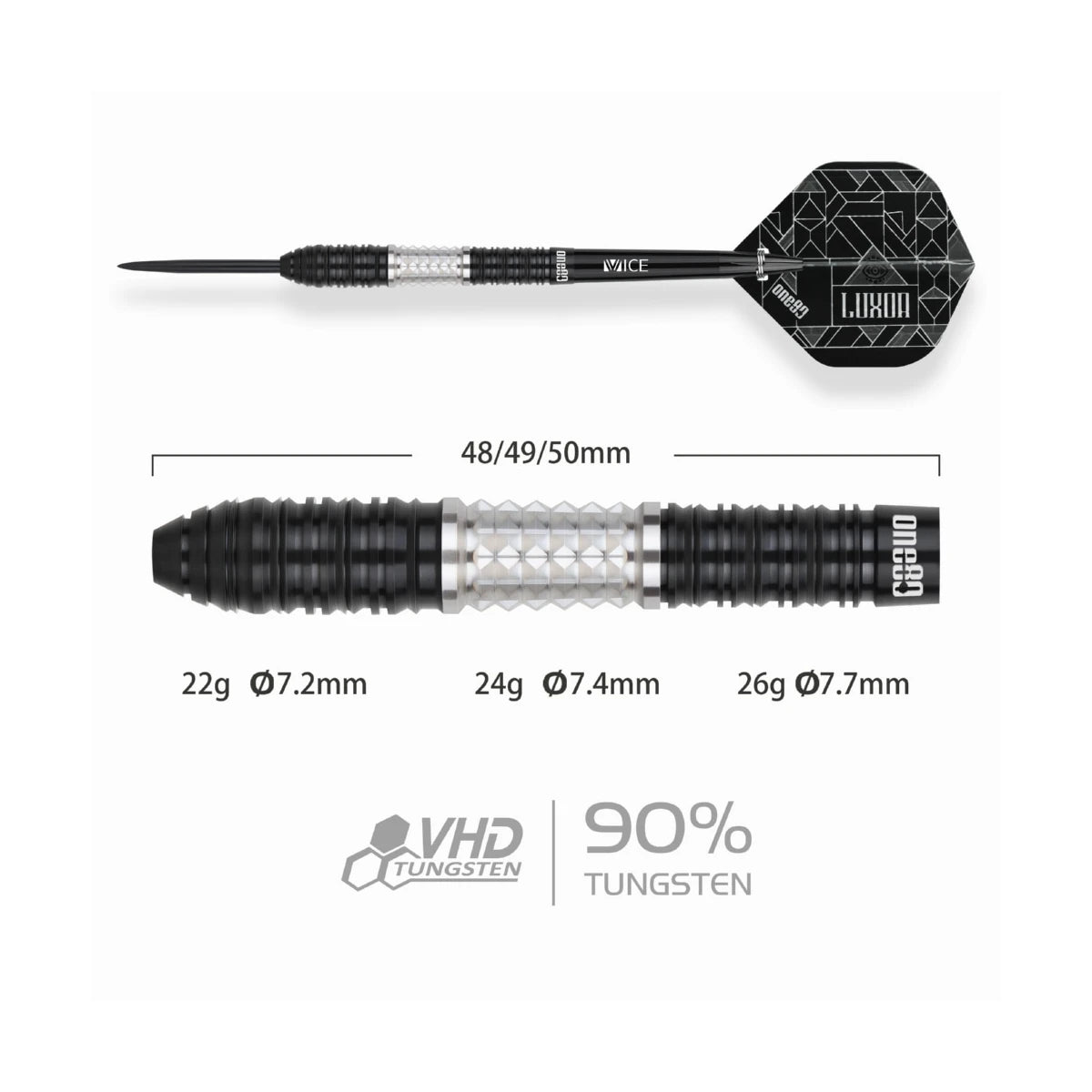 Luxor II Eta 90% Steeldarts - DreamDarts Dartshop
