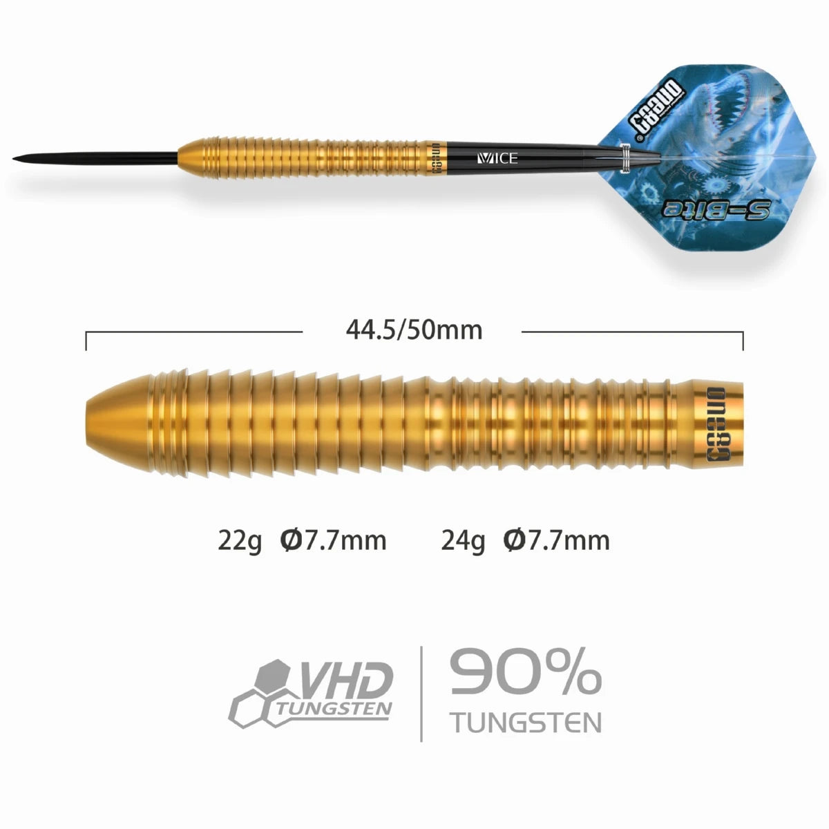 S-Bite S-B1 90% Steeldarts - DreamDarts Dartshop