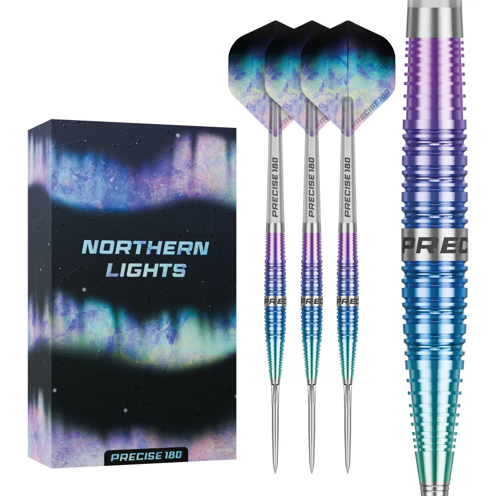 Precise180 Northern Lights 90% Steeldarts - DreamDarts Dartshop