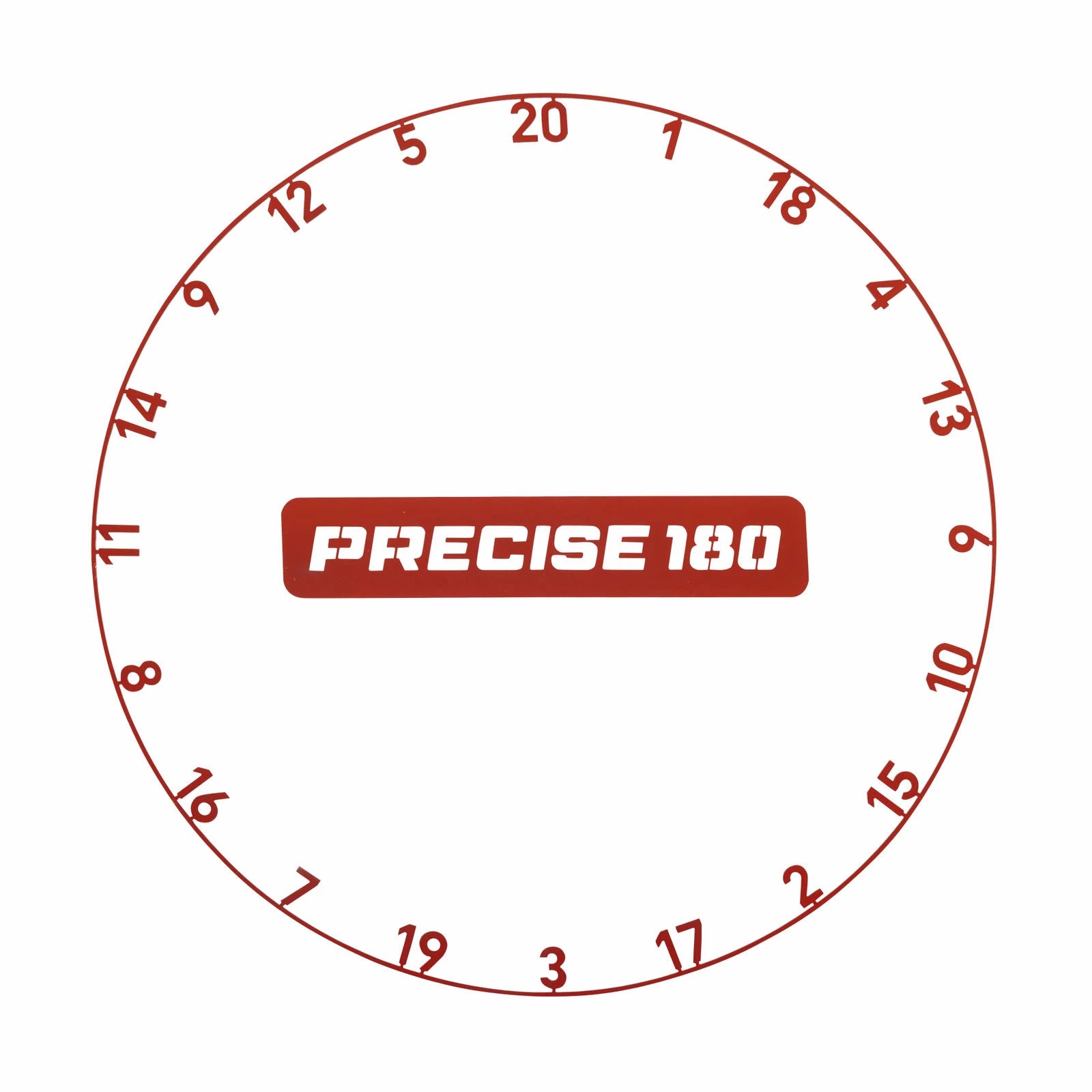 Precise180 Zahlenring - Faded Red - DreamDarts Dartshop