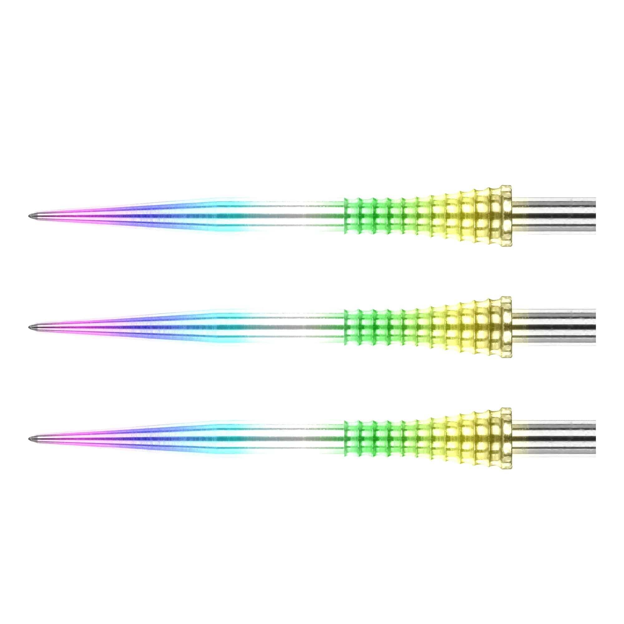 Raptor Gripped Dart Points Rainbow - DreamDarts Dartshop