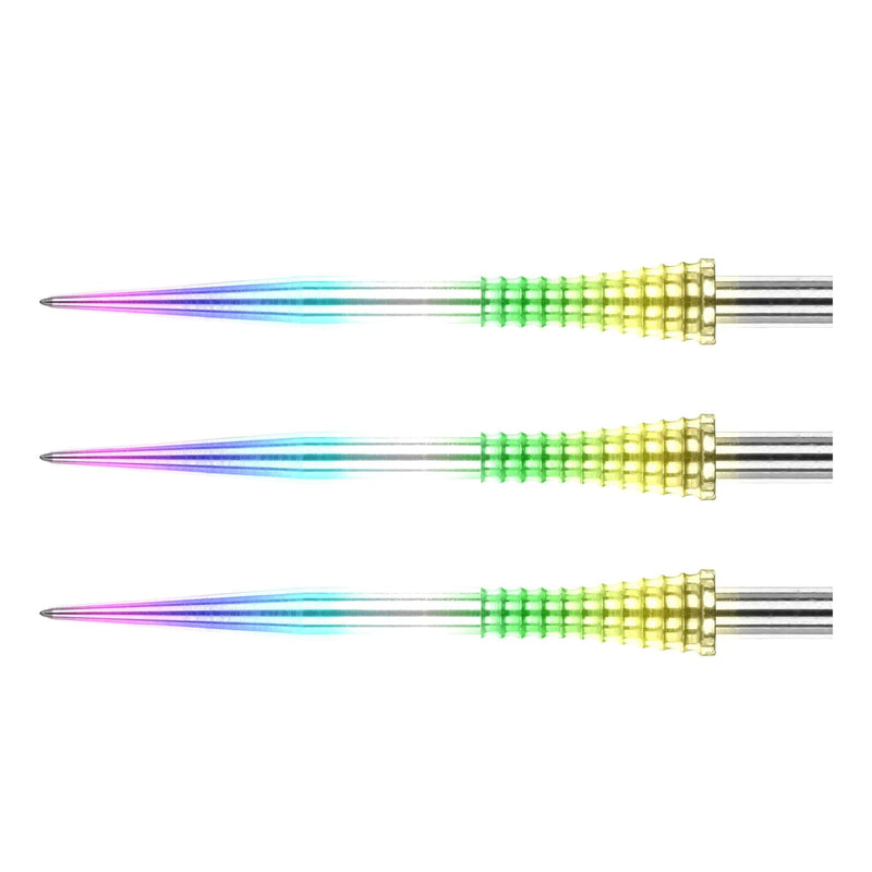 Raptor Gripped Dart Points Rainbow - DreamDarts Dartshop