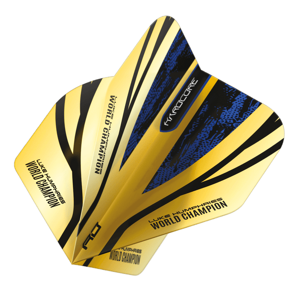 Luke Humphries Gold Hardcore Premium Standard Flights - DreamDarts Dartshop