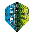 Peter Wright Yin Yang Green & Blue Flights - DreamDarts Dartshop