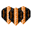 Peter Wright Yin Yang Orange & Black Flights - DreamDarts Dartshop