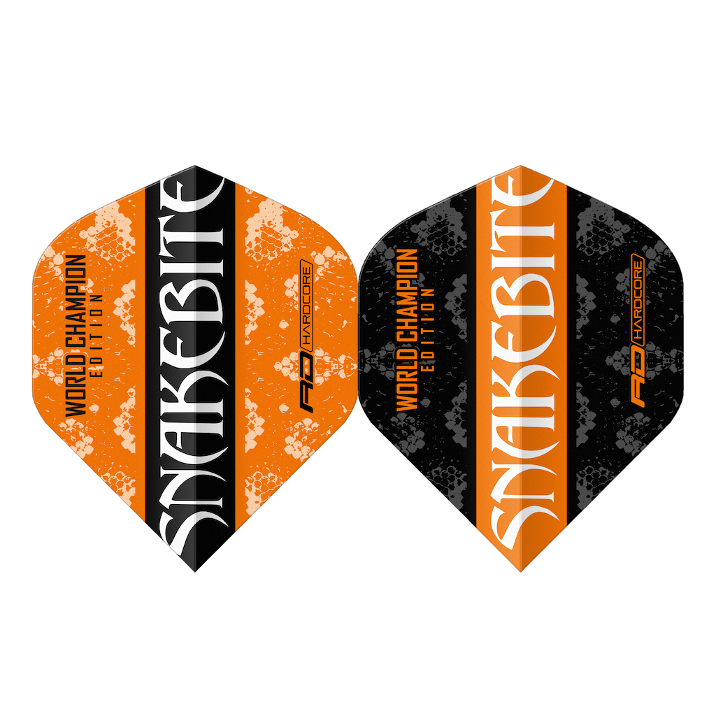 Peter Wright Yin Yang Orange & Black Flights - DreamDarts Dartshop