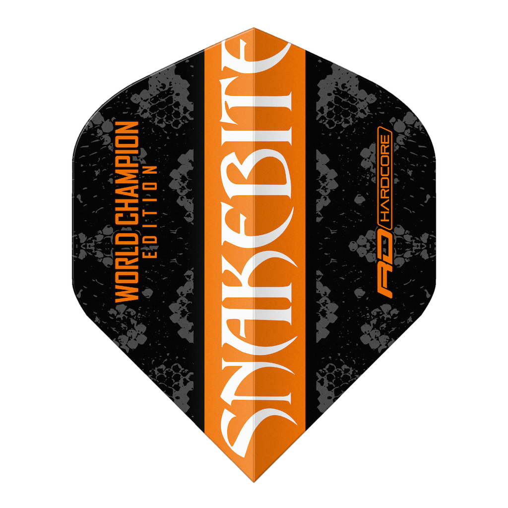 Peter Wright Yin Yang Orange & Black Flights - DreamDarts Dartshop