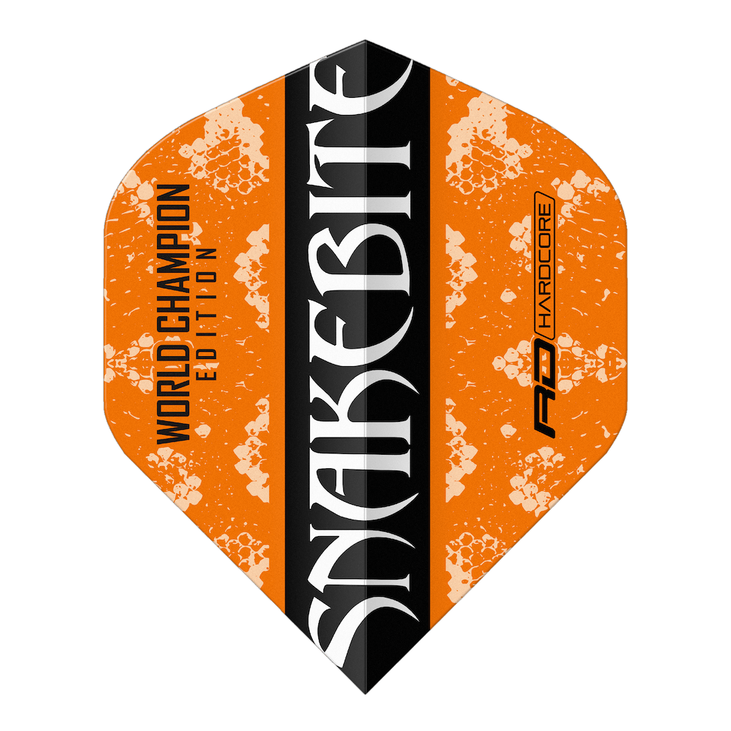 Peter Wright Yin Yang Orange & Black Flights - DreamDarts Dartshop