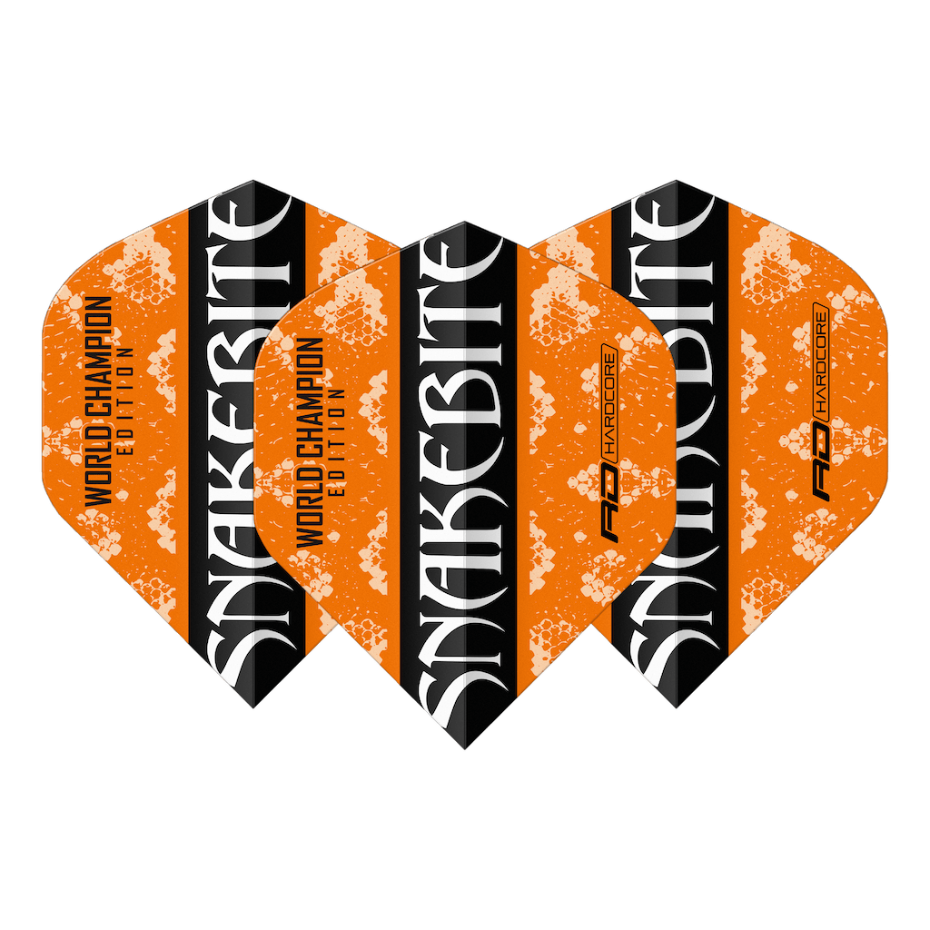 Peter Wright Yin Yang Orange & Black Flights - DreamDarts Dartshop