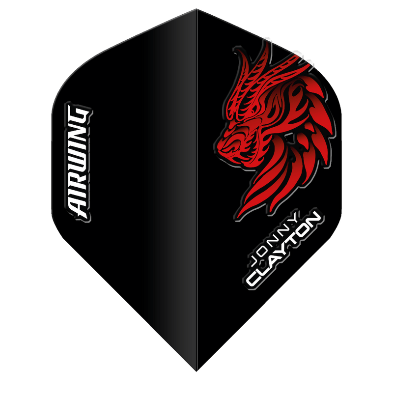 Red Dragon AirWing Flight Jonny Clayton schwarz - DreamDarts Dartshop