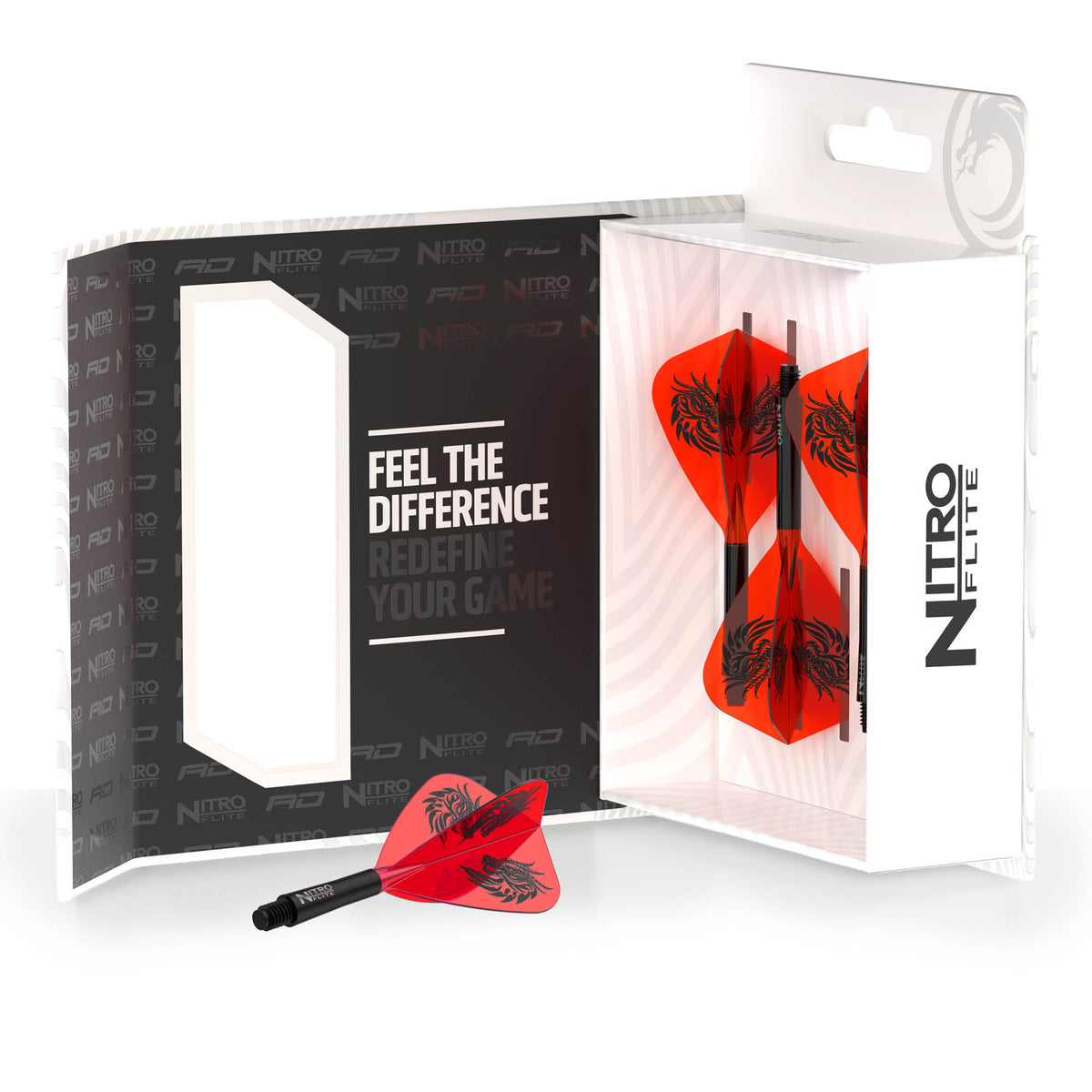 Red Dragon Jonny Clayton Kite NITRO FLITE - DreamDarts Dartshop