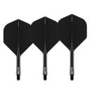 Red Dragon NITRO FLITE BLACK AND BLACK - DreamDarts Dartshop