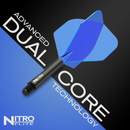 Red Dragon NITRO FLITE BLACK AND BLUE - DreamDarts Dartshop