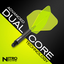 Red Dragon NITRO FLITE BLACK AND YELLOW - DreamDarts Dartshop