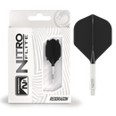Red Dragon NITRO FLITE WHITE AND BLACK - DreamDarts Dartshop