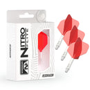 Red Dragon NITRO FLITE WHITE AND RED - DreamDarts Dartshop