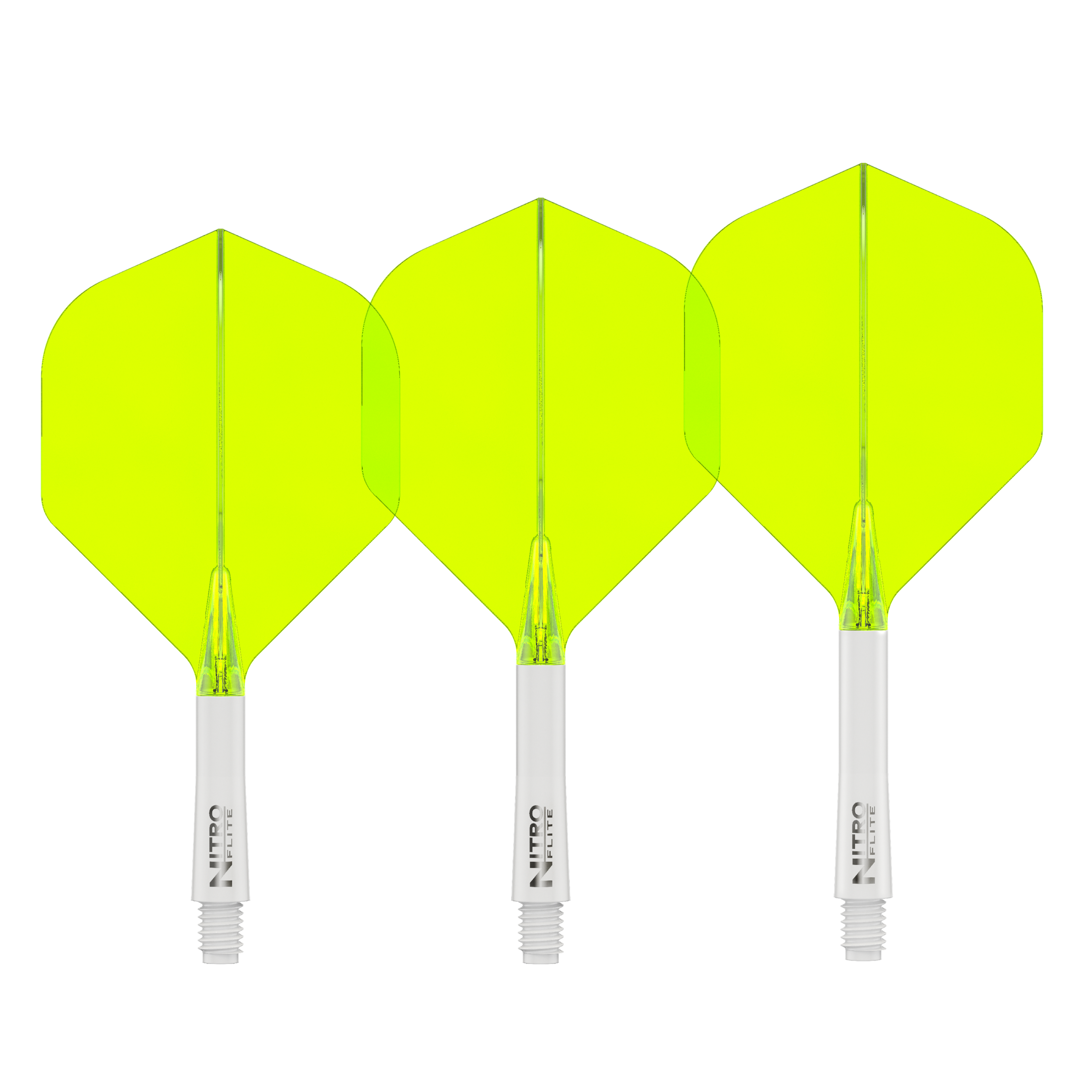 Red Dragon NITRO FLITE WHITE AND YELLOW - DreamDarts Dartshop