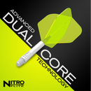 Red Dragon NITRO FLITE WHITE AND YELLOW - DreamDarts Dartshop