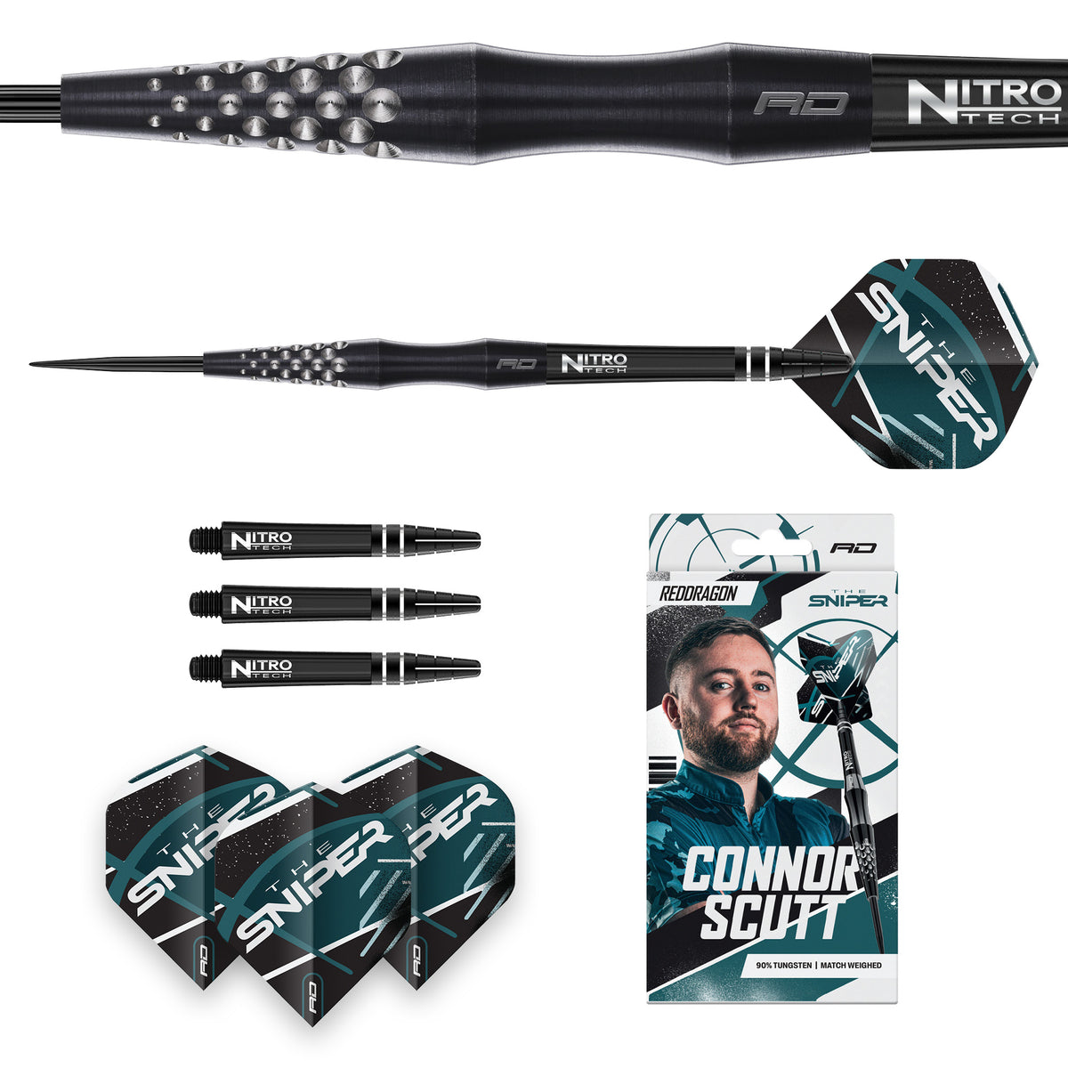 Red Dragon Connor Scutt 90% Steeldarts - DreamDarts Dartshop
