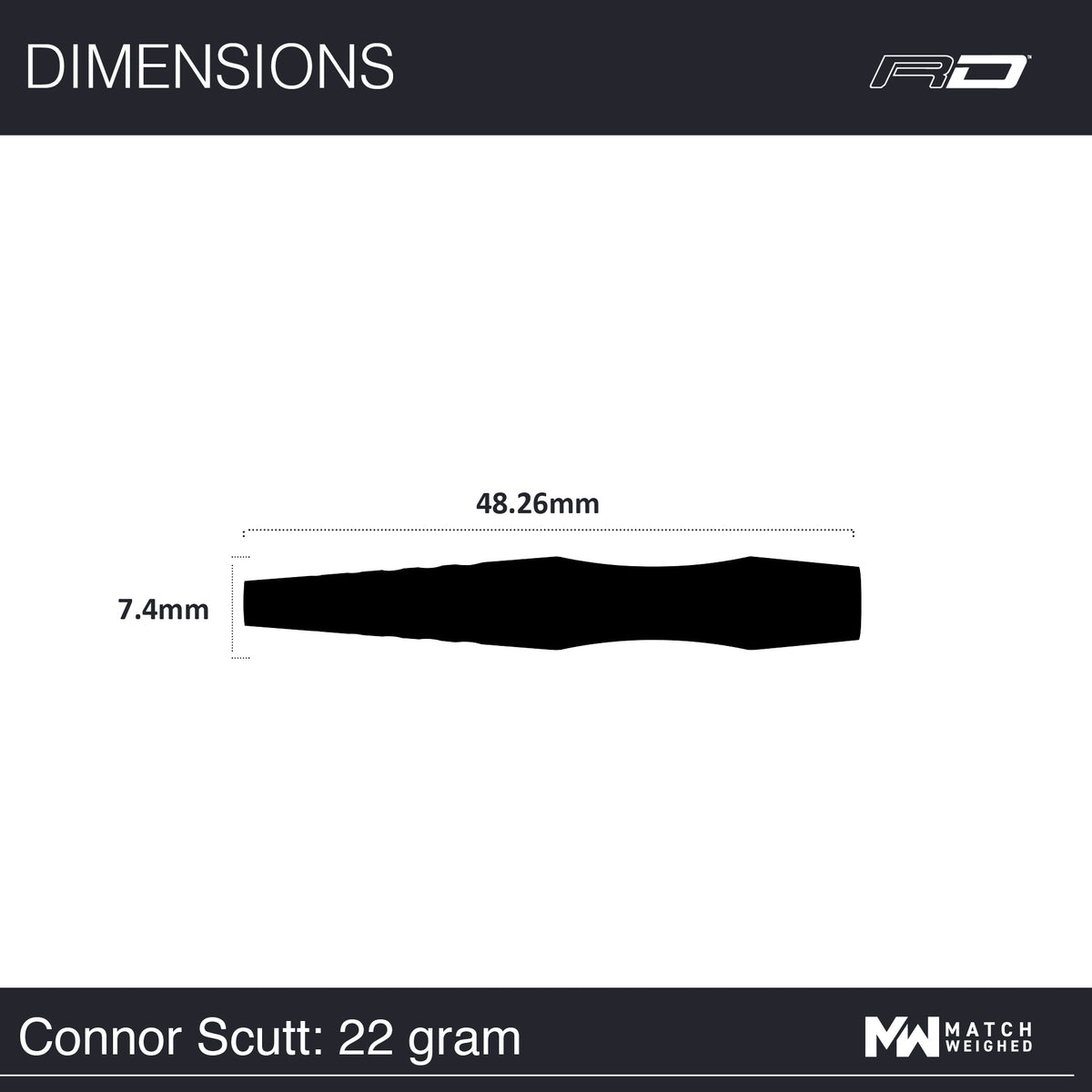 Red Dragon Connor Scutt 90% Steeldarts - DreamDarts Dartshop