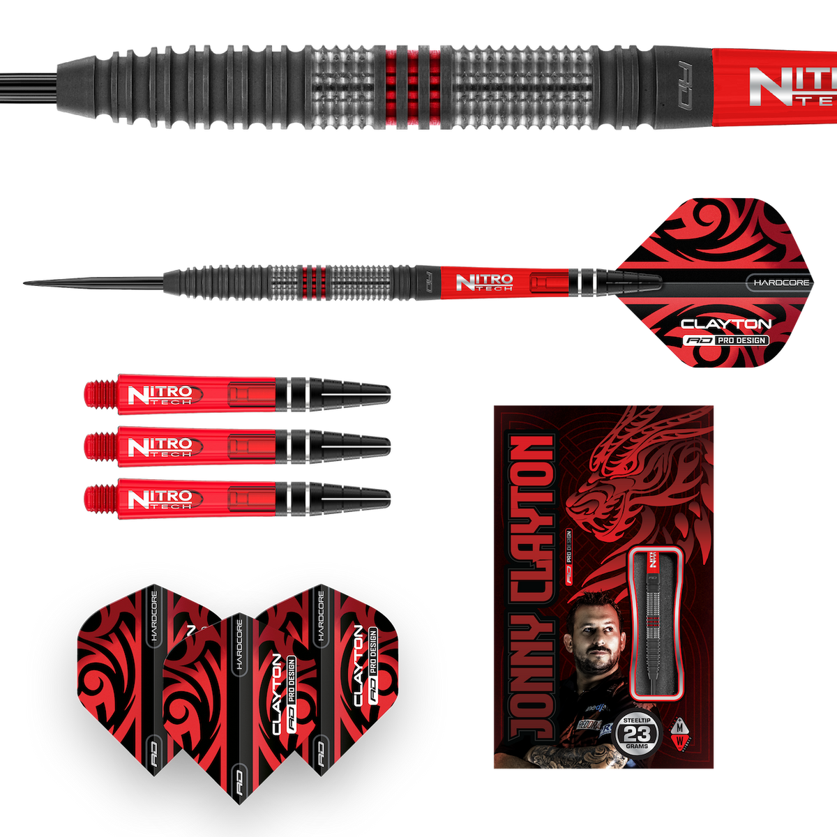 Jonny Clayton - Hiraeth 90% Steeldarts - DreamDarts Dartshop